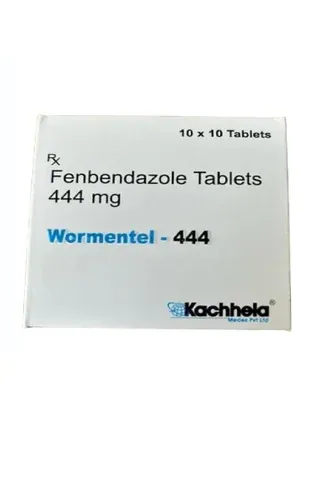Fenbendazole 444MG Human (Wormentel 444MG) is an effective and safe dewormer for dogs and cats.-RX Supply
