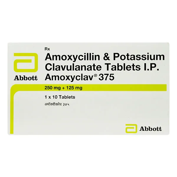 Amoxyclav 375 (Amoxicillin/Clavulanic Acid) is an antibiotic that helps your body fight | RX Supply