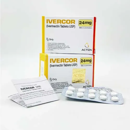 Ivercor 24mg (Ivermectin) is a prescription antiparasitic drug that has the active ingredient Ivermectin-RX Supply