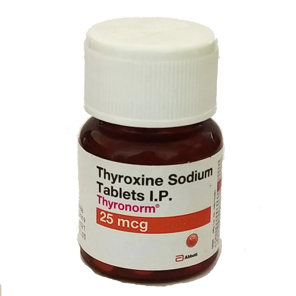 Thyronorm 25 mcg (Thyroxine Sodium) is a medicine used to treat an underactive thyroid gland | RX Supply