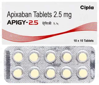 Apigy Tablet (Apixaban) is a medicine known as an anticoagulant or blood thinner.-RX Supply