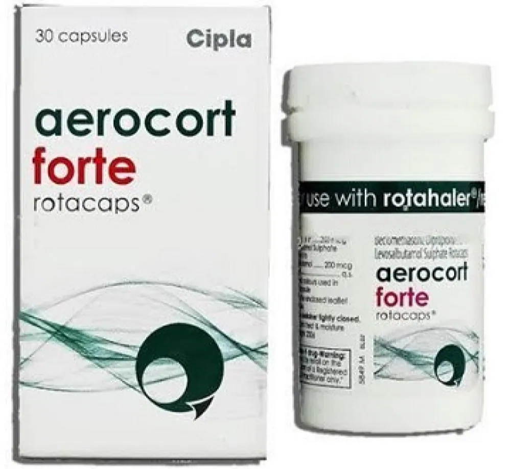 Aerocort Forte Rotacaps 200mcg/100mcg(Beclometasone/Levosalbutamol) is used | RX Supply