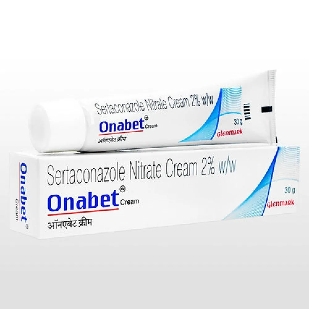 Onabet Cream (Sertaconazole) is an antifungal medicine used to treat fungal skin-RX Supply