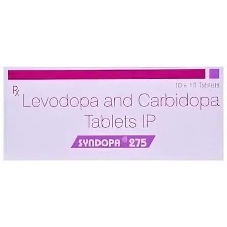 Syndopa 275 Tablet is a combination of two medicines used to treat Parkinson’s disease/RX Supply