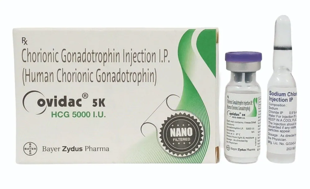 Ovidac 5000iu (HCG (Human Chorionic Gonadotropin)) is used in the treatment of infertility in women | RX Supply