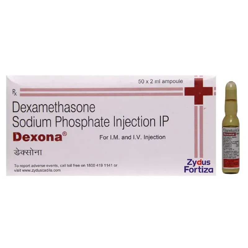 Dexona 4mg Injection (Dexamethasone) belongs to a group of medicines | RX Supply