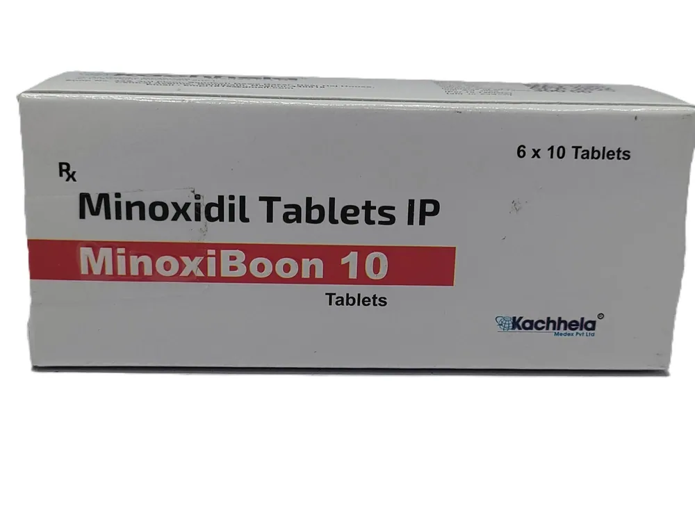 Minoxidil 10mg (MinoxiBoon) Tablet is a vasodilator used in the treatment of certain hypertension cases | RX Supply