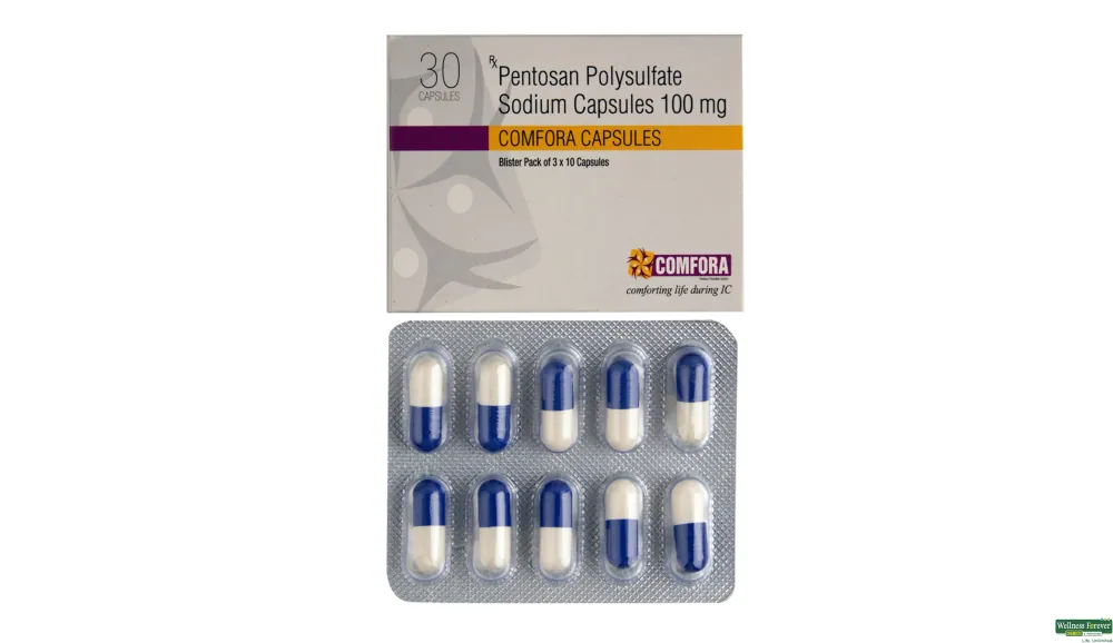 Comfora (Pentosan polysulfate sodium) Capsule is used to treat bladder pain-RX Supply