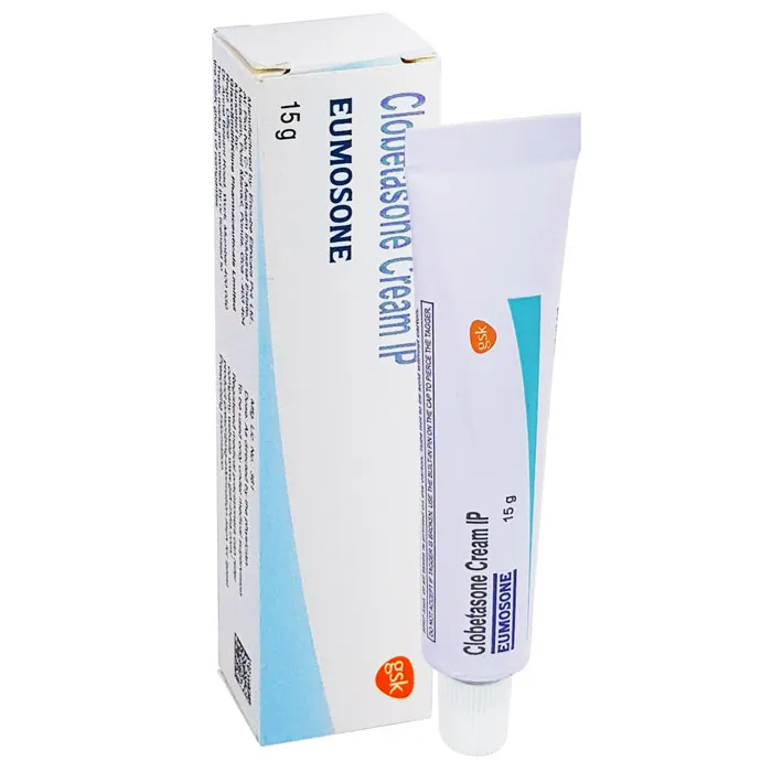 EUMOSONE CREAM (Clobetasone) is a topical steroid cream used to relieve redness, itching, and swelling caused by skin irritat