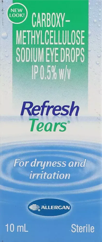 Refresh Tear eye drop (Carboxymethylcellulose sodium) is an eye lubricant or artificial tears used-RX Supply