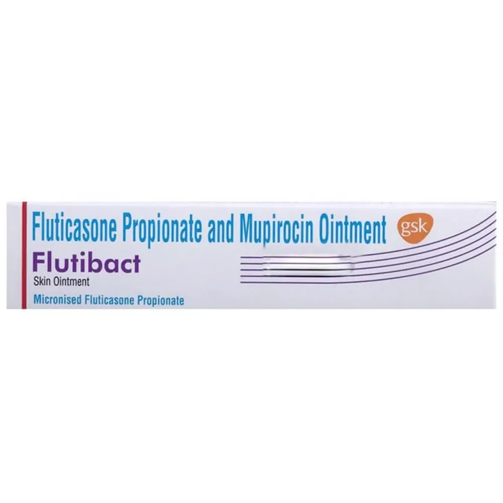 Flutibact Ointment (FLUTICASONE PROPIONATE + MUPIROCIN ) is a combination of two-RX Supply