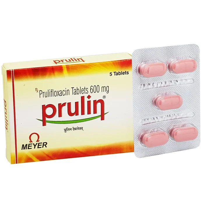 PRULIN 600 MG (PRULIFLOXACIN) is an antibiotic medication used to treat a variety of bacterial infections