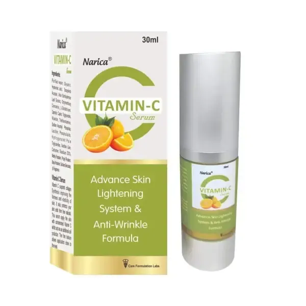 Care Narica Vitamin-C Serum Your skin looks bright, with a dewy glow.