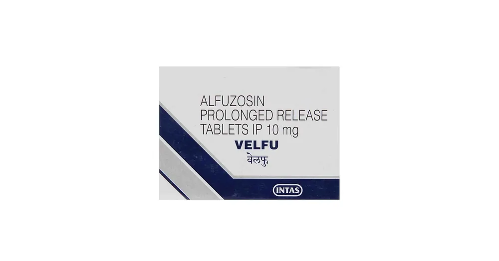 Velfu 10mg Tablet (Alfuzosin 10 mg) is an alpha-adrenergic antagonist that is used-RX Supply