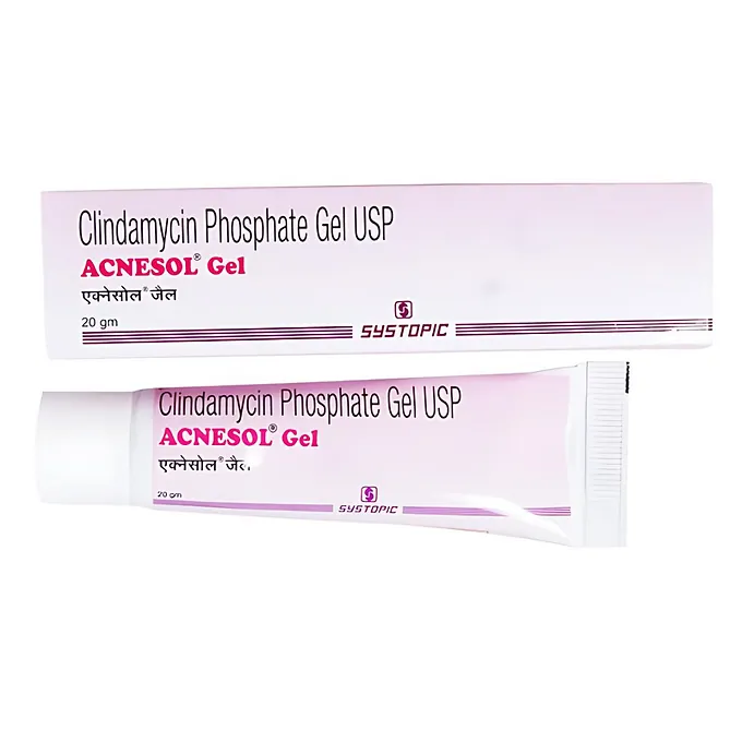 ACNESOL GEL 1% is a topical treatment for acne that contains the active ingredient clindamycin, which helps reduce the number