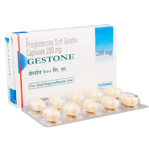 Gestone (Progesterone) is a medication used to help regulate the menstrual cycle, prevent uterine bleeding