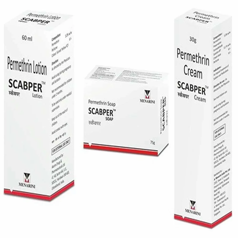 Scabper Lotion (Permethrin) is an antiparasitic medication. It is used to treat scabies-RX Supply