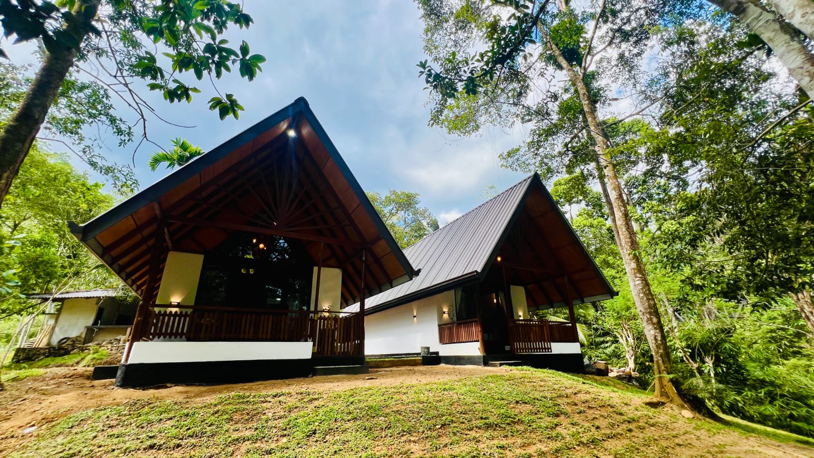 Rainforest River Song Villa chalets nestled in Sinharaja rainforest