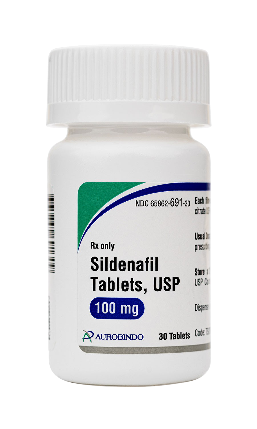 Rx Item-Sildenafil 100MG 30 TAB by Camber Pharma USA Gen Viagra