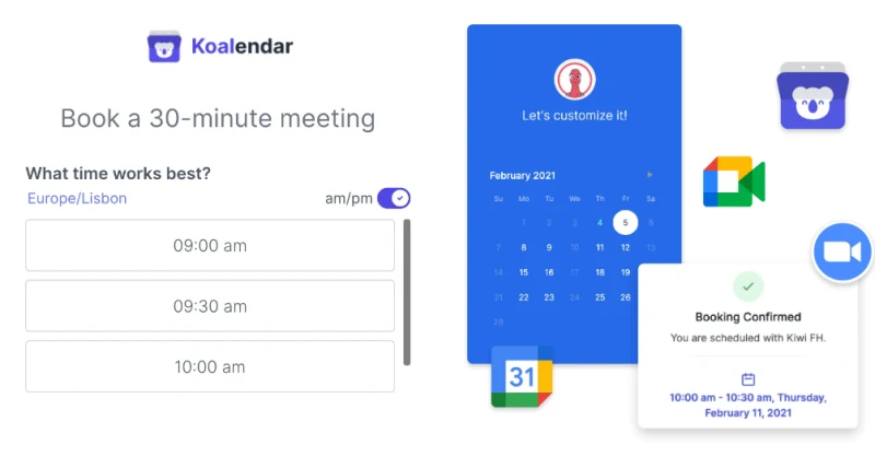 Koalendar Booking And Integratioons