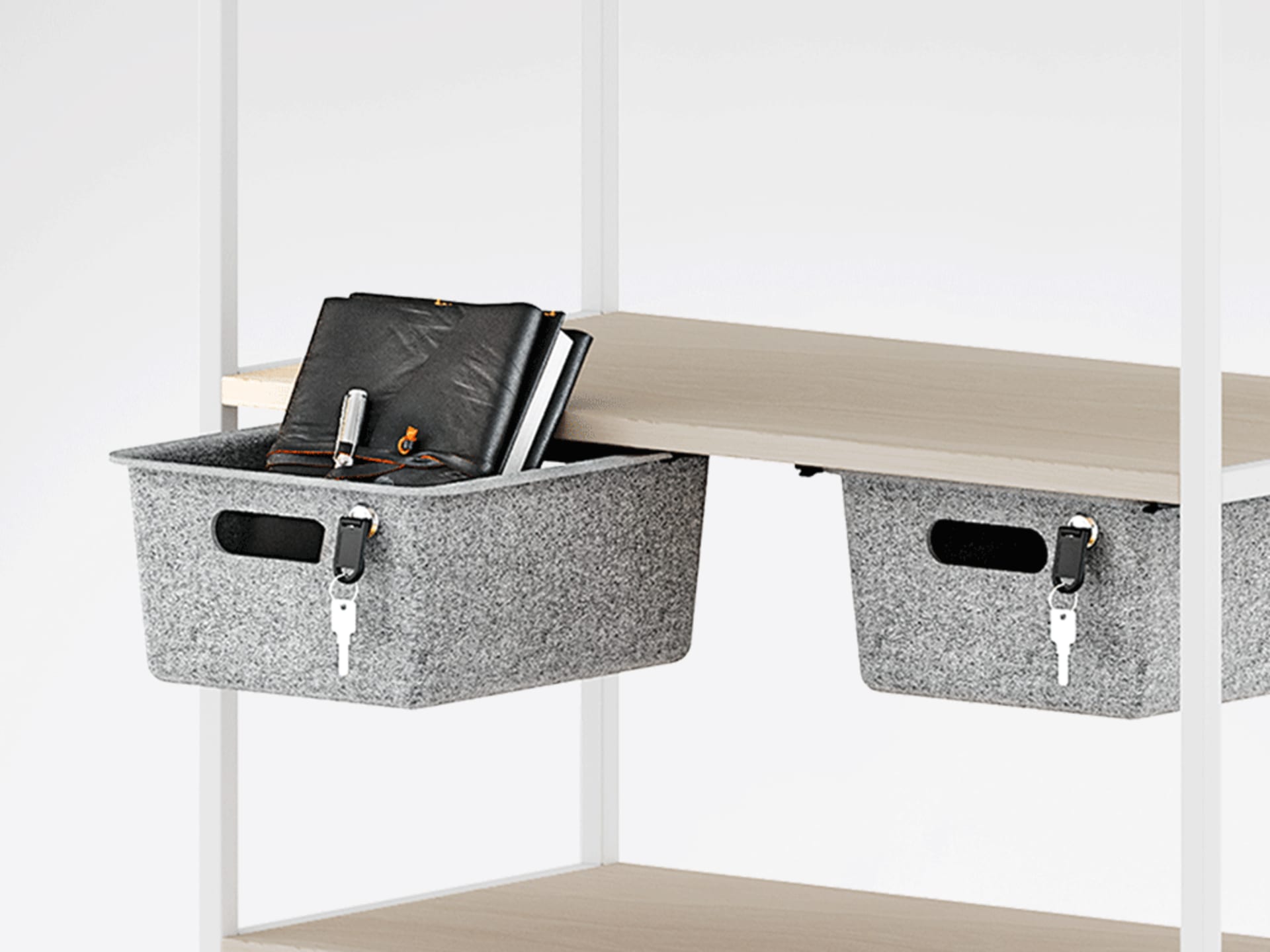 Utensilienbox aus nachhaltigem PET-Vlies für alle Stauraumsysteme Utensilienbox aus nachhaltigem PET-Vlies für alle Stauraumsysteme