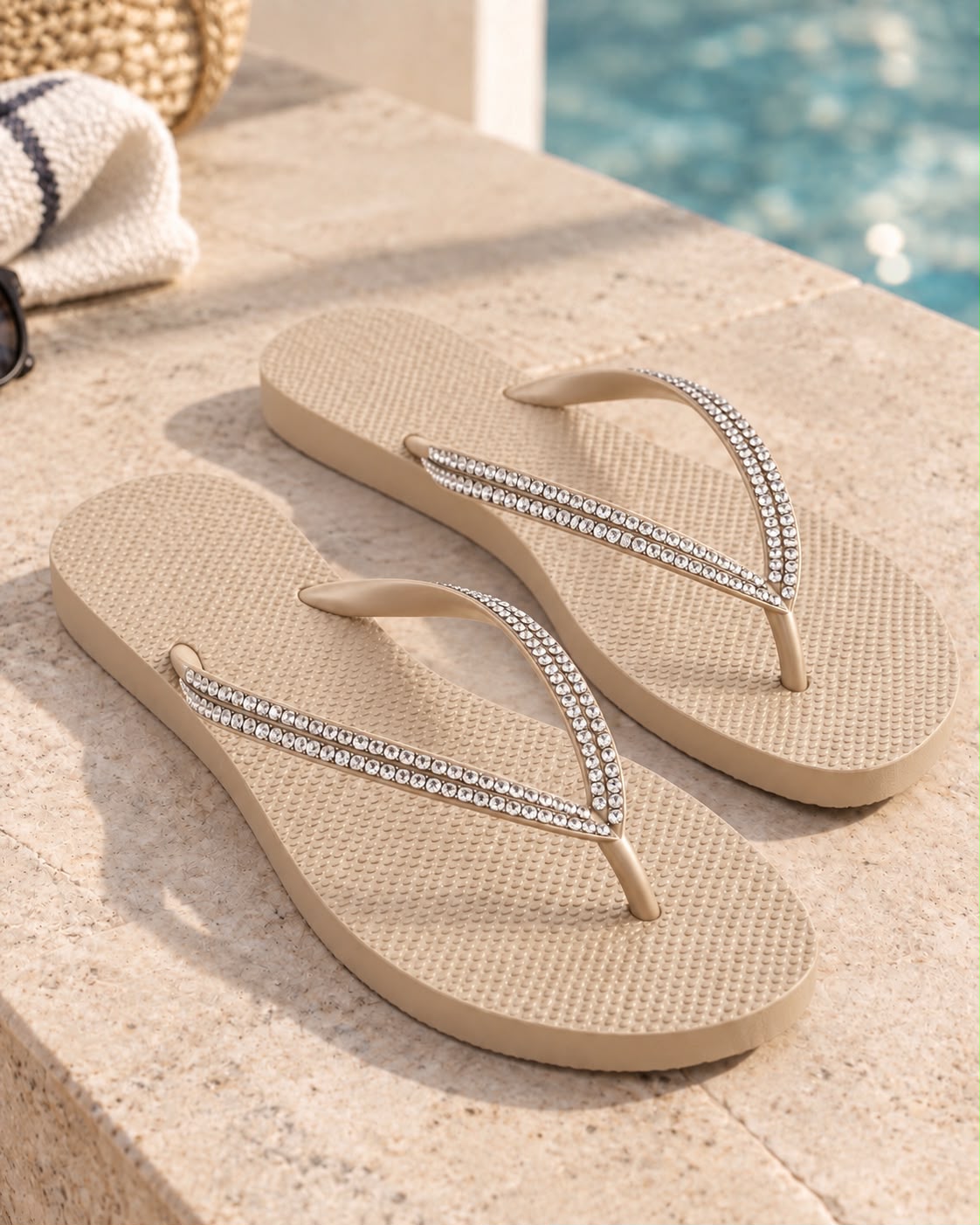 Slippers with Crystal