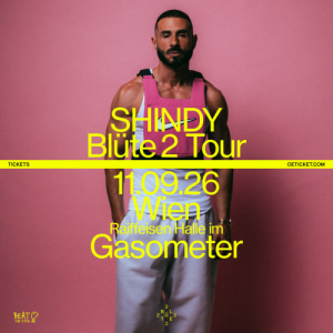 SHINDY – Blüte 2 Tour 2026 - Fri, Sep 11, 2026, 20:00 at Gasometer, Guglgasse 6, 1110 Wien, Österreich