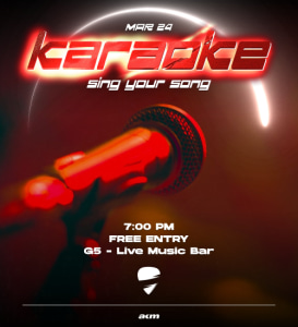 G5 Karaoke - Mi., 24.03.2027, 19:00 at G5 - Live Music Bar, Heiligenstädter Straße 31, 1190 Wien, Österreich