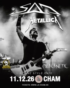 S.A.D. – European Metallica Tribute // 11.12.26 - Fr., 11.12.2026, 19:00 at L.A. Cham, Badstraße 19, 93413 Cham, Deutschland