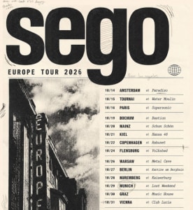 SEGO (usa) - Sat, Oct 31, 2026, 20:00 at Club LUCIA, U-Bahnbögen 24-25, 1080 Wien, Österreich