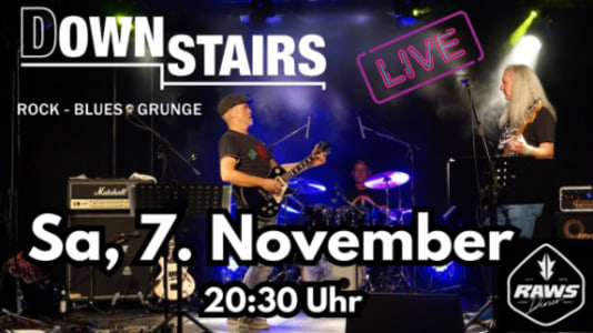 DOWNSTAIRS - Sa., 07.11.2026, 19:00 at RAWS Diner, Badgasse 34, 4800 Attnang Puchheim, Österreich