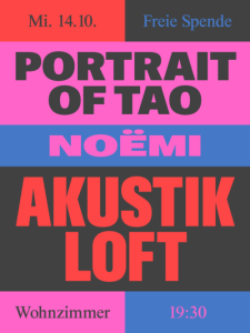 AKUSTIK LOFT: PORTRAIT OF TAO ＆ NOËMI - Wed, Oct 14, 2026, 19:30 at The Loft, Lerchenfelder Gürtel 37, 1160 Wien, Österreich