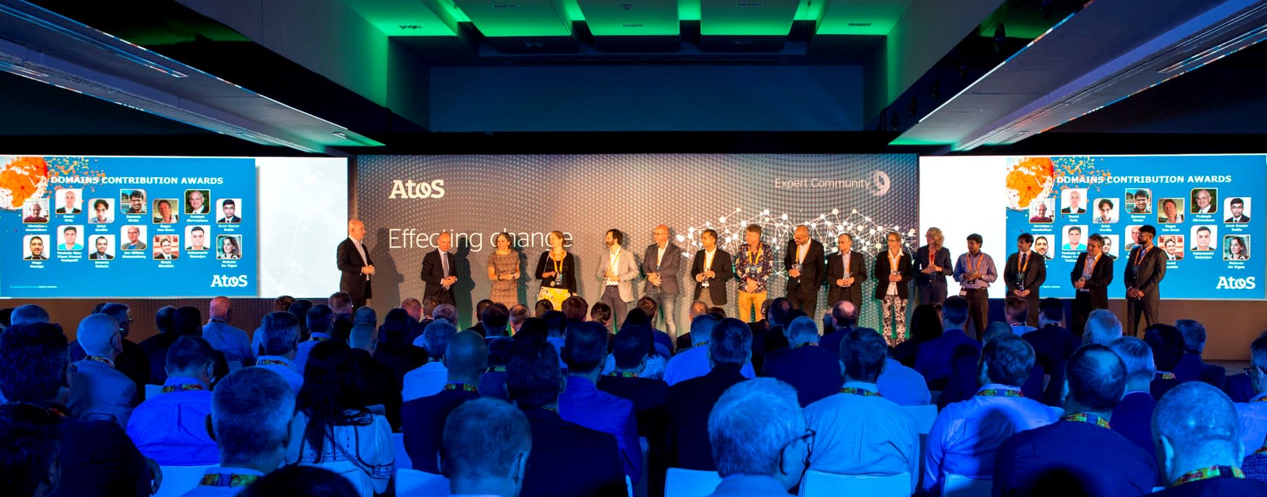 The lineup of 2019 Excellence Winners at Atos Expert Convention 2019, Madrid/Spain