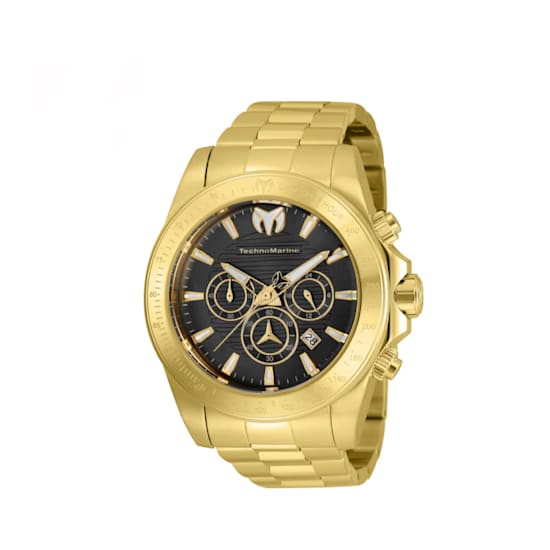 Reloj TechnoMarine Manta Grand para hombre - 47 mm, acero, dorado – ROMÁN  00664