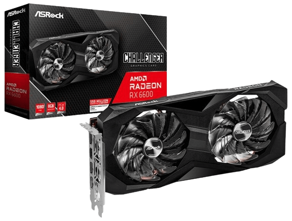 ASRock AMD Radeon RX 6600 Challenger D 8GB