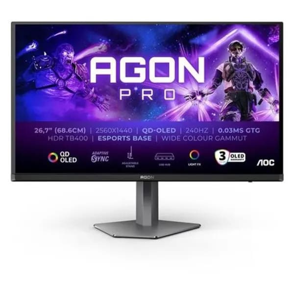 AOC AGON PRO AG276QZD2 - Moniteur Gaming OLED 27" QHD 240Hz