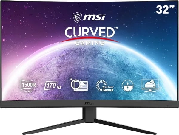 MSI G32CQ4 E2 Écran Gaming Incurvé 31,5" WQHD 170Hz