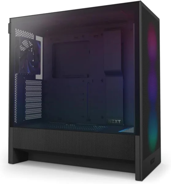 NZXT H5 Flow RGB - Boîtier PC Gaming ATX Compact avec Ventilation Optimale