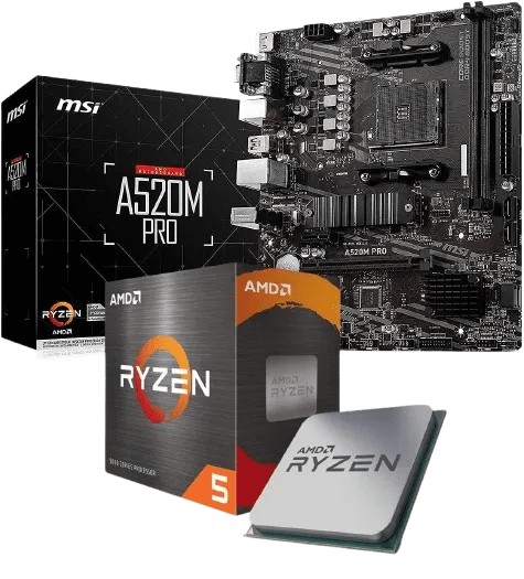 Kit d'évolution PC Ryzen 7 5700X 8X 4.6 GHz, 16 GB DDR4, A520M Pro