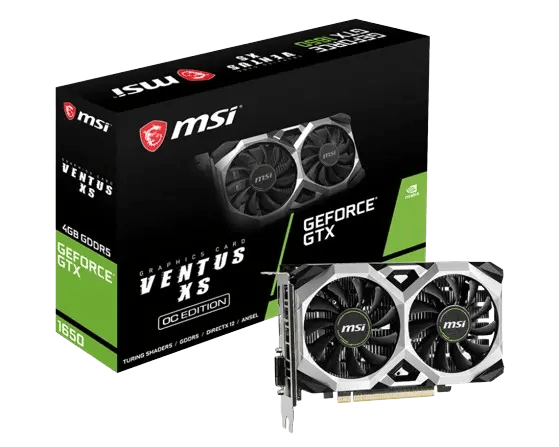 MSI GeForce GTX 1650 Ventus XS OC 4GB