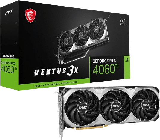 MSI VENTUS 3X OC GeForce RTX 4060 Ti 8 GB