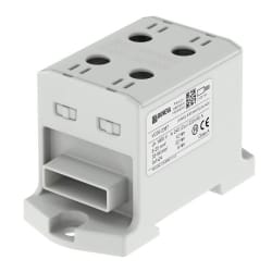 OVERGANGSKLEMME SKINNE 3X1X24 -6-95 mm², 2xAl/Cu - OTL - GRÅ