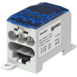 DISTRIBUSJONSBLOKK 200A. 6x16mm² Umbrako BLÅ (N)