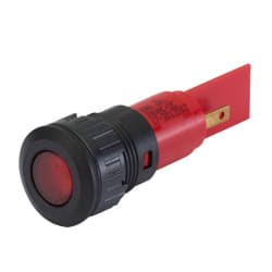 16 mm LED plast grønn 24V 15mA konveks