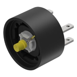 KONT.ELEM. GUL SINGEL-LED 24VDC FLATSTIFT