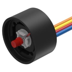 KONT.ELEM. RØD SINGEL-LED 24VDC m/1M KABEL
