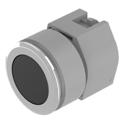 TRYKK IMP.SORT, ALU.FRONTRING FLUSH FOR 30,5mm hull