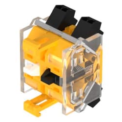 KONT.ELEM. 1NC+1NO PUSH-IN. SØLVKONT.(SNAP.ACTION)