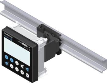 DW DIN-skinnemontasje av D-xx v2 Display Digiware