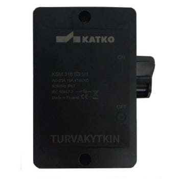 KATKO KSM 316 Sort, 3polt 16A, IP67 (U1/M1)